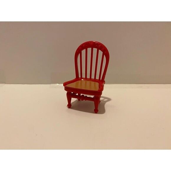 Fisher-Price Loving Family Red Dinner Table Chair For Dollhouse Playset - Picture 4 of 5